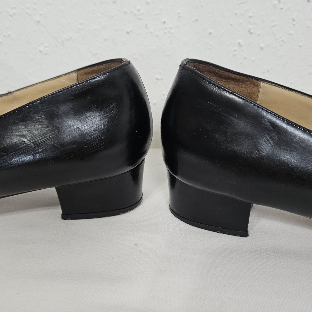 Ann Taylor Black Leather Mary Jane Pumps - Picture 5 of 14